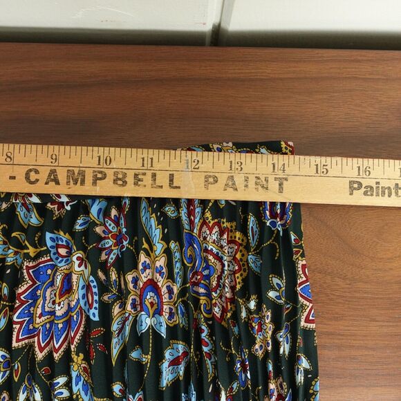 Lauren Ralph Lauren Ascot Print Georgette A Line Midi Skirt Womens Size 6 Green - Picture 11 of 12